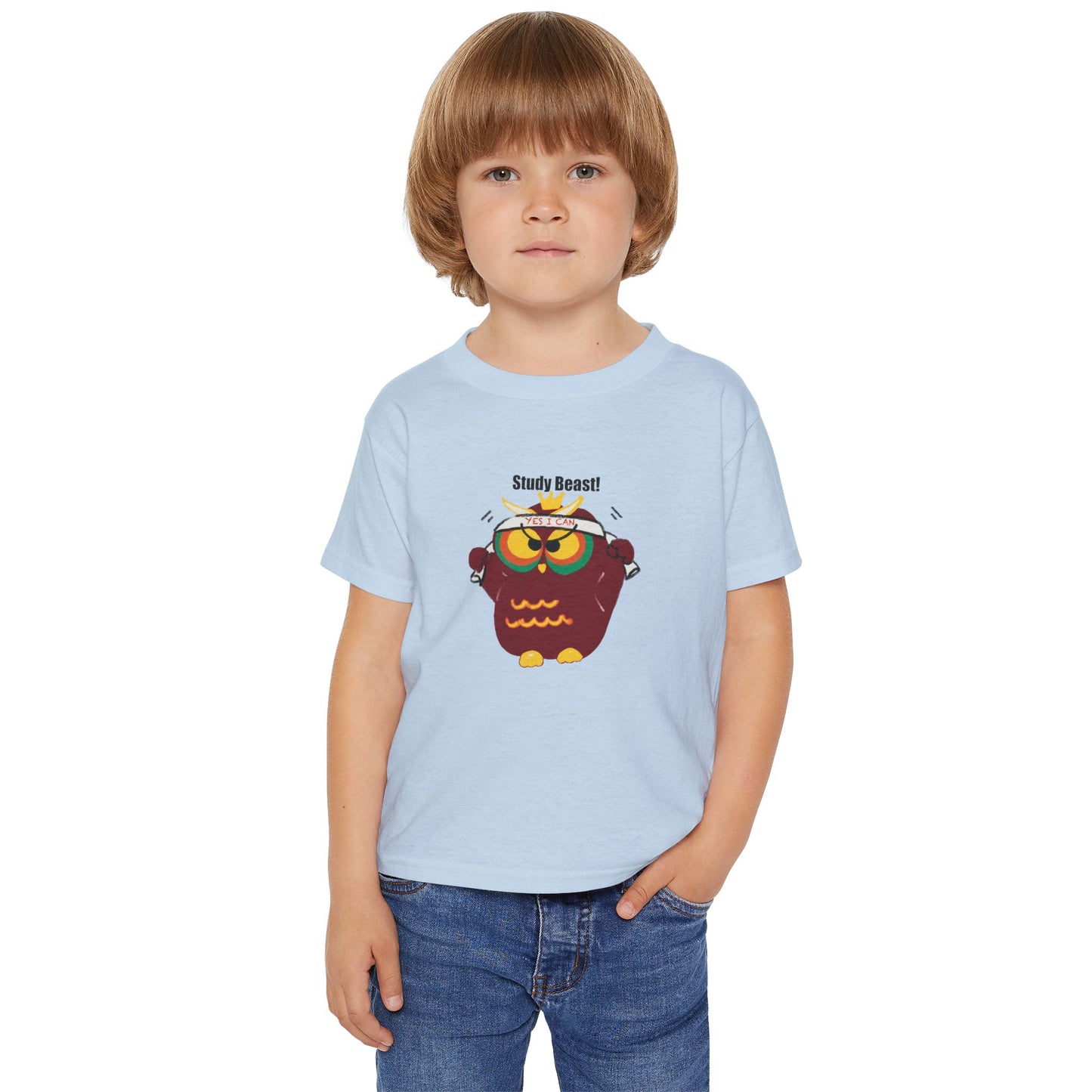 Study Beast Toddler T-Shirt, Cute Kids Gift, Back-to-School Shirt, Owl Graphic Tee, Fun Learning Outfit, Nursery Apparel