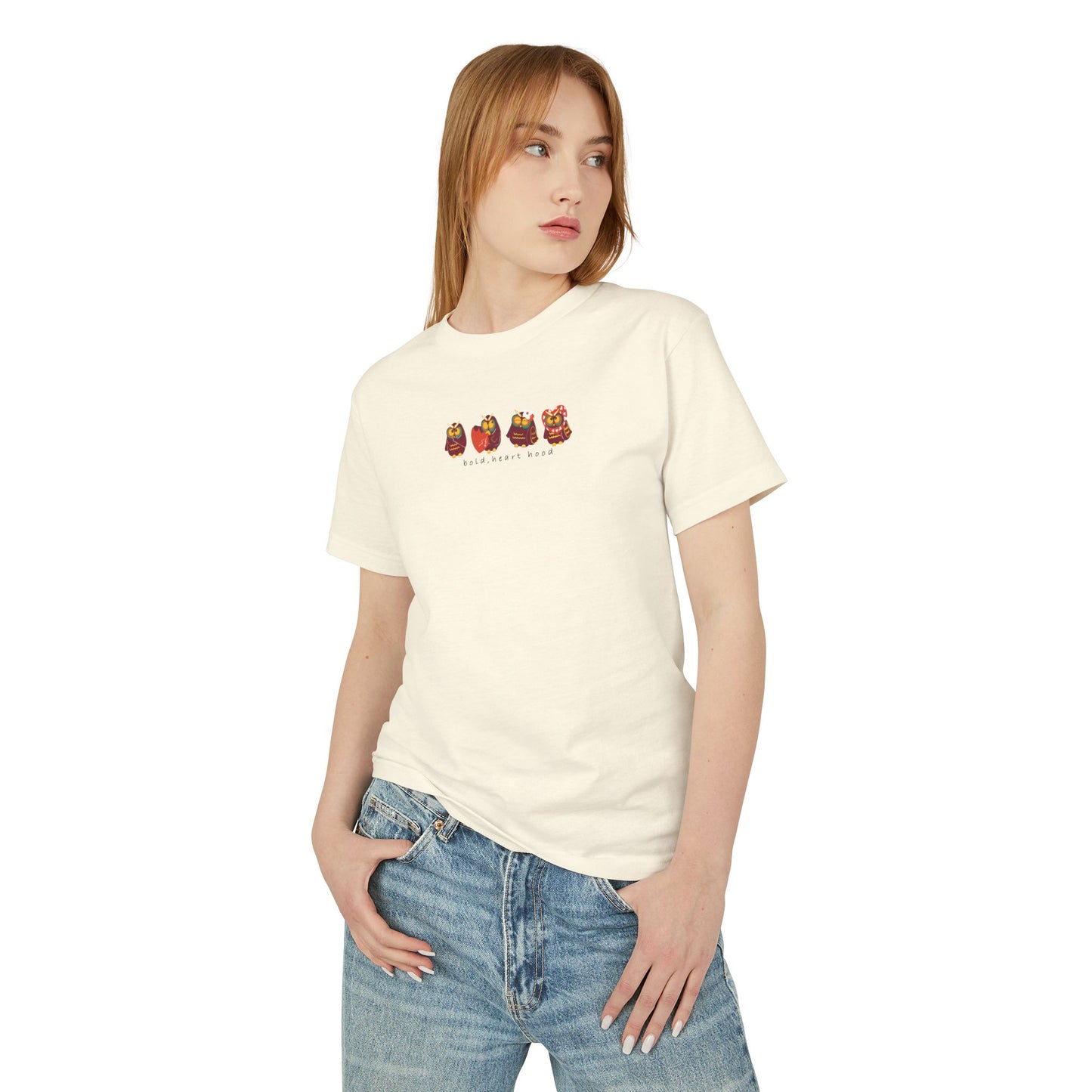 Unisex Vintage Love Colorado Tee - Heavyweight Cotton Shirt with Cute Bear Design