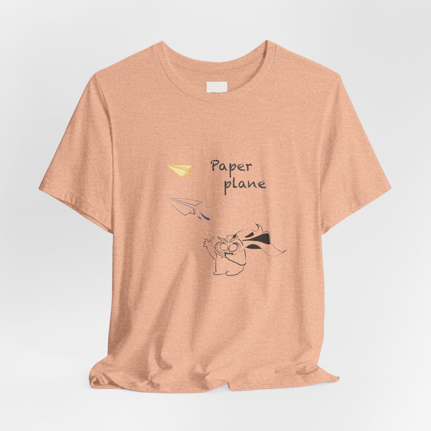 Paper Plane Tomo   T-Shirt —  Minimal Cute Tee|Soft Dream Graphic Shirt