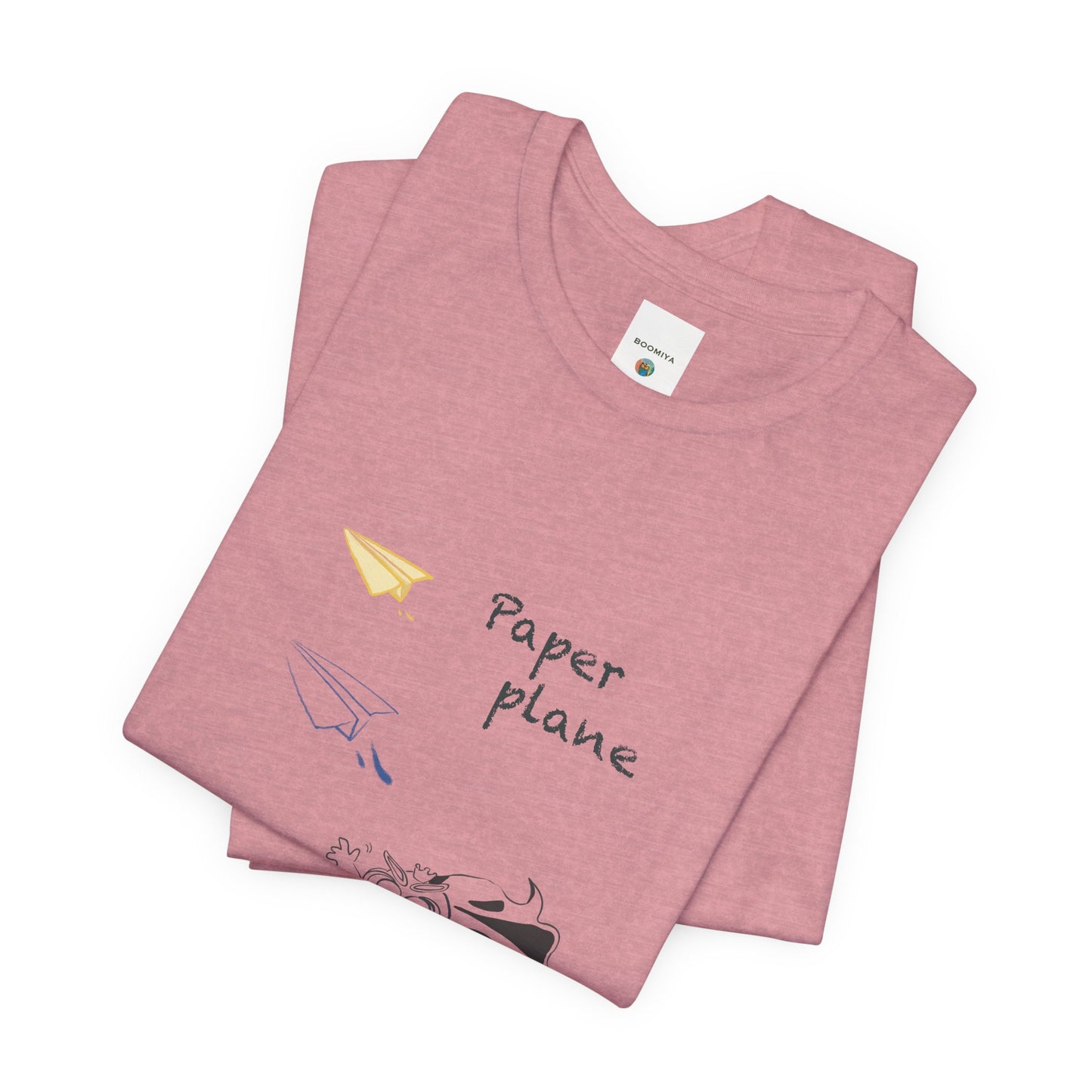 Paper Plane Tomo   T-Shirt —  Minimal Cute Tee|Soft Dream Graphic Shirt