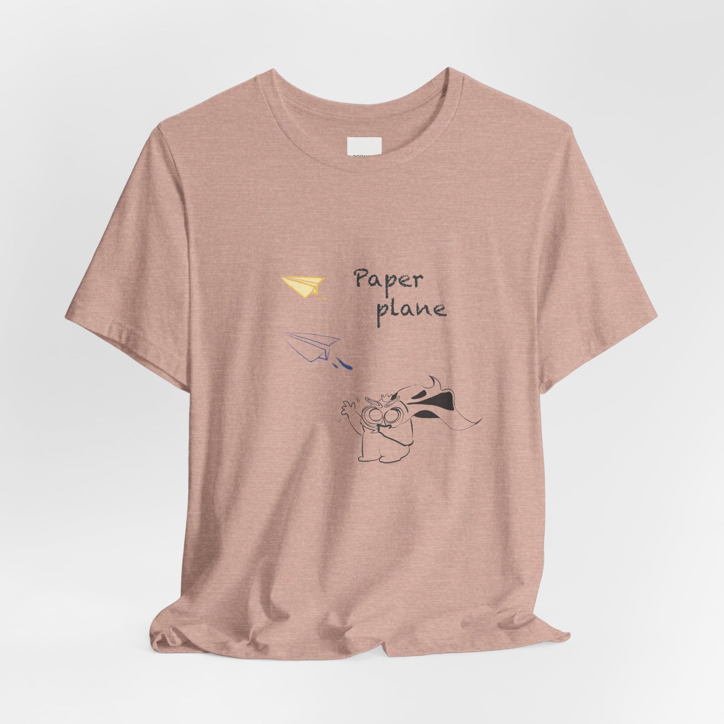 Paper Plane Tomo   T-Shirt —  Minimal Cute Tee|Soft Dream Graphic Shirt