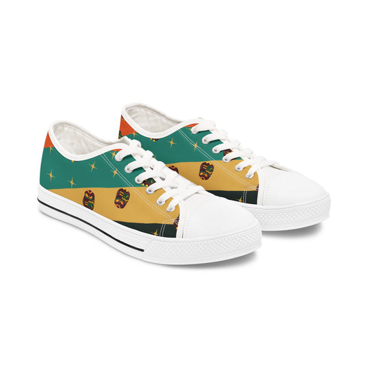 Colorful Women's Low Top Sneakers with Unique Design