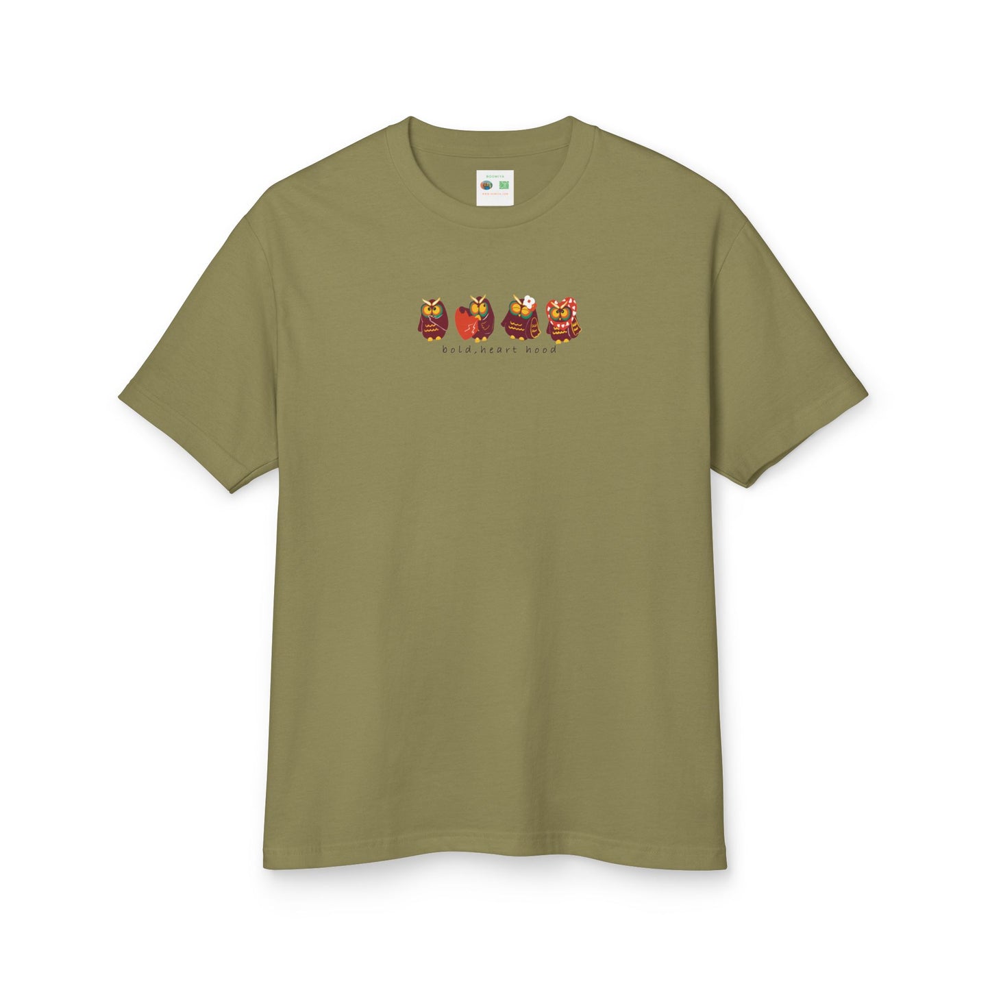 Unisex Vintage Love Colorado Tee - Heavyweight Cotton Shirt with Cute Bear Design