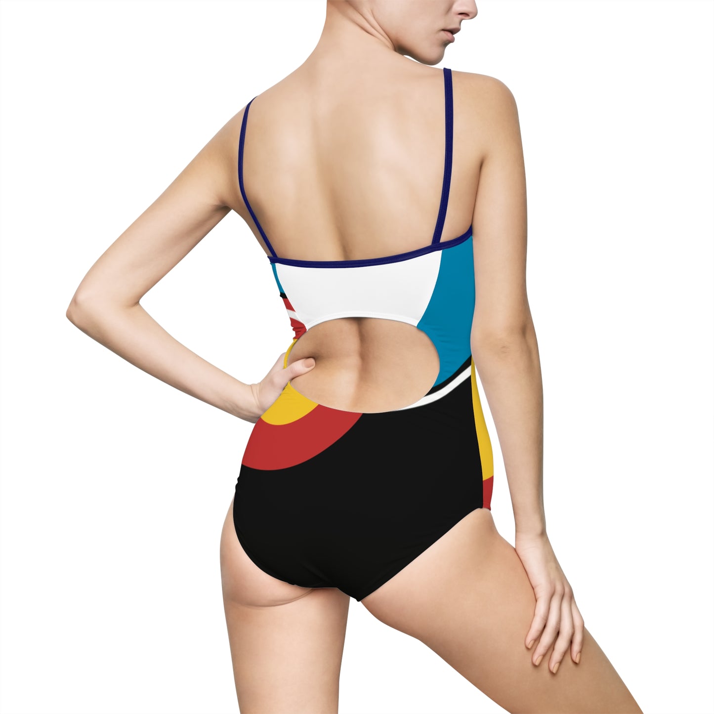 Vibrant Women's One-Piece Swimsuit | Summer Swimwear, Beach Days, Pool Parties, Vacation Essential, Fun Patterned Bathing Suit