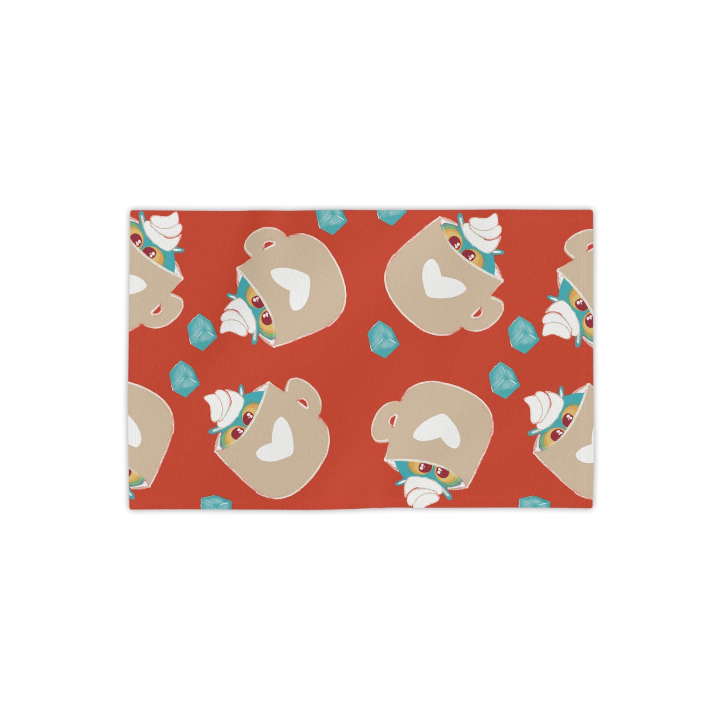 Charming Beach Towels with Cup Design, Fun Towels, Summer Essentials, Pool Days, Gift for Beach Lovers, Unique Beach Decor