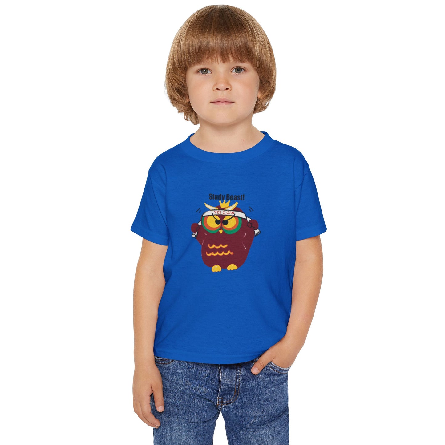Study Beast Toddler T-Shirt, Cute Kids Gift, Back-to-School Shirt, Owl Graphic Tee, Fun Learning Outfit, Nursery Apparel
