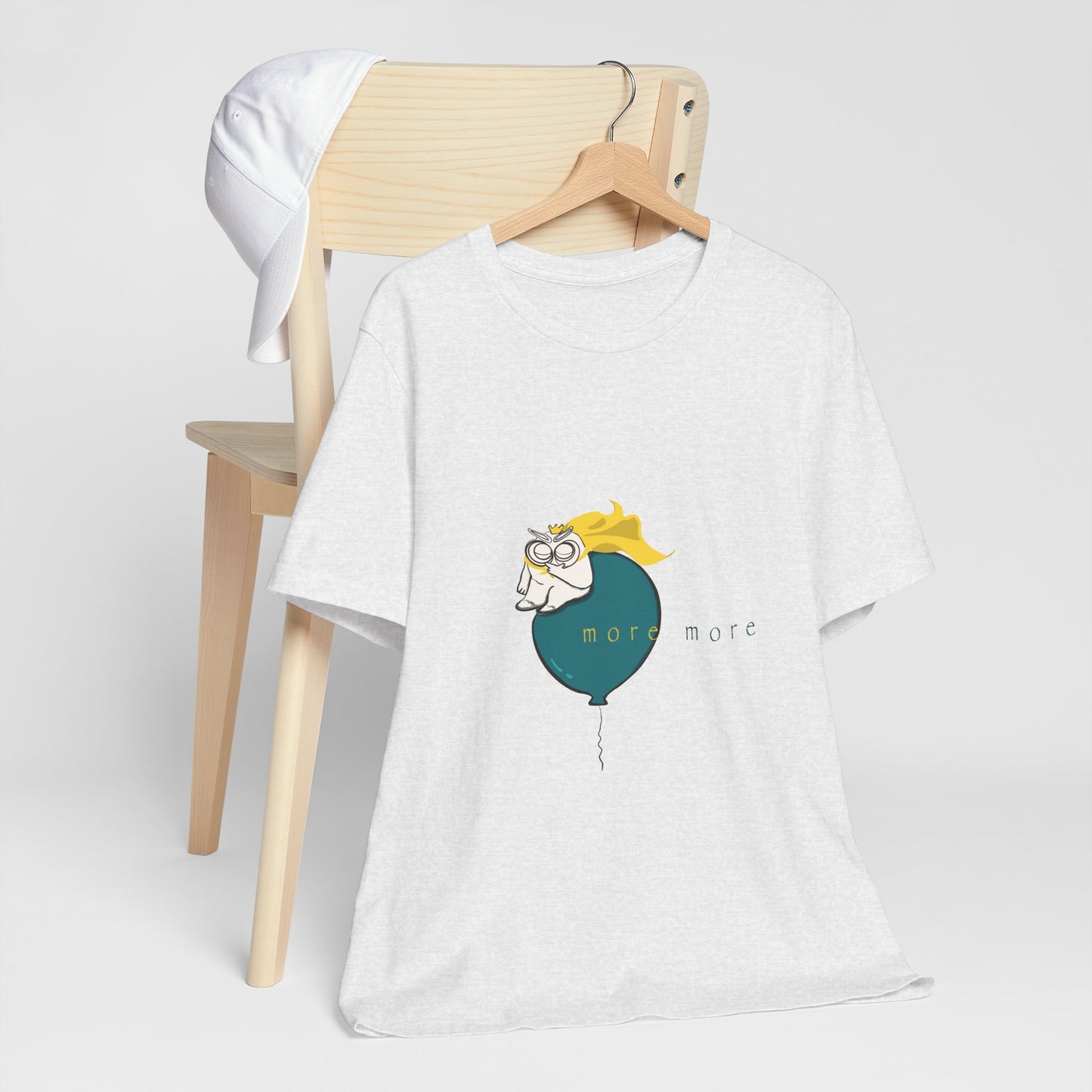 Tomo on Balloon Graphic Tee — "more more"