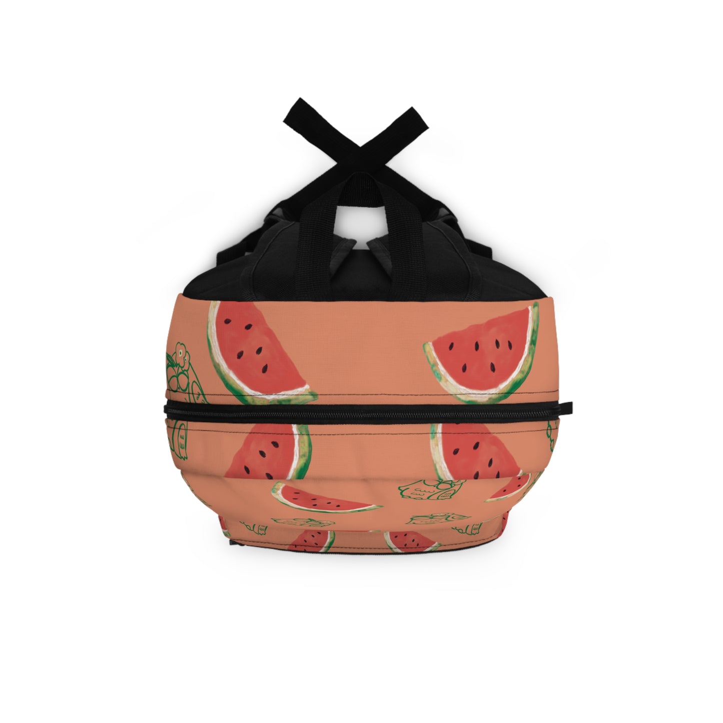 Watermelon Pattern Backpack | Cute School Bag, Summer Travel Accessory, Stylish Book Bag, Fun Gift for Kids & Teens