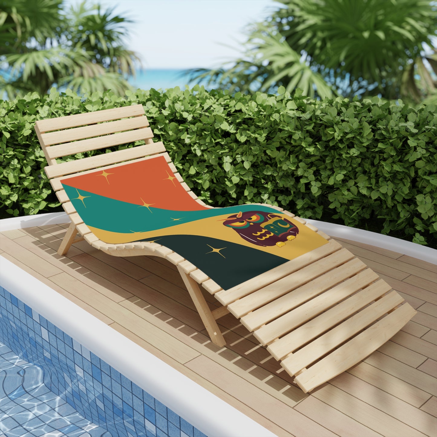 Retro Owl Beach Towel – Colorful, Fun & Perfect for Summer Adventures