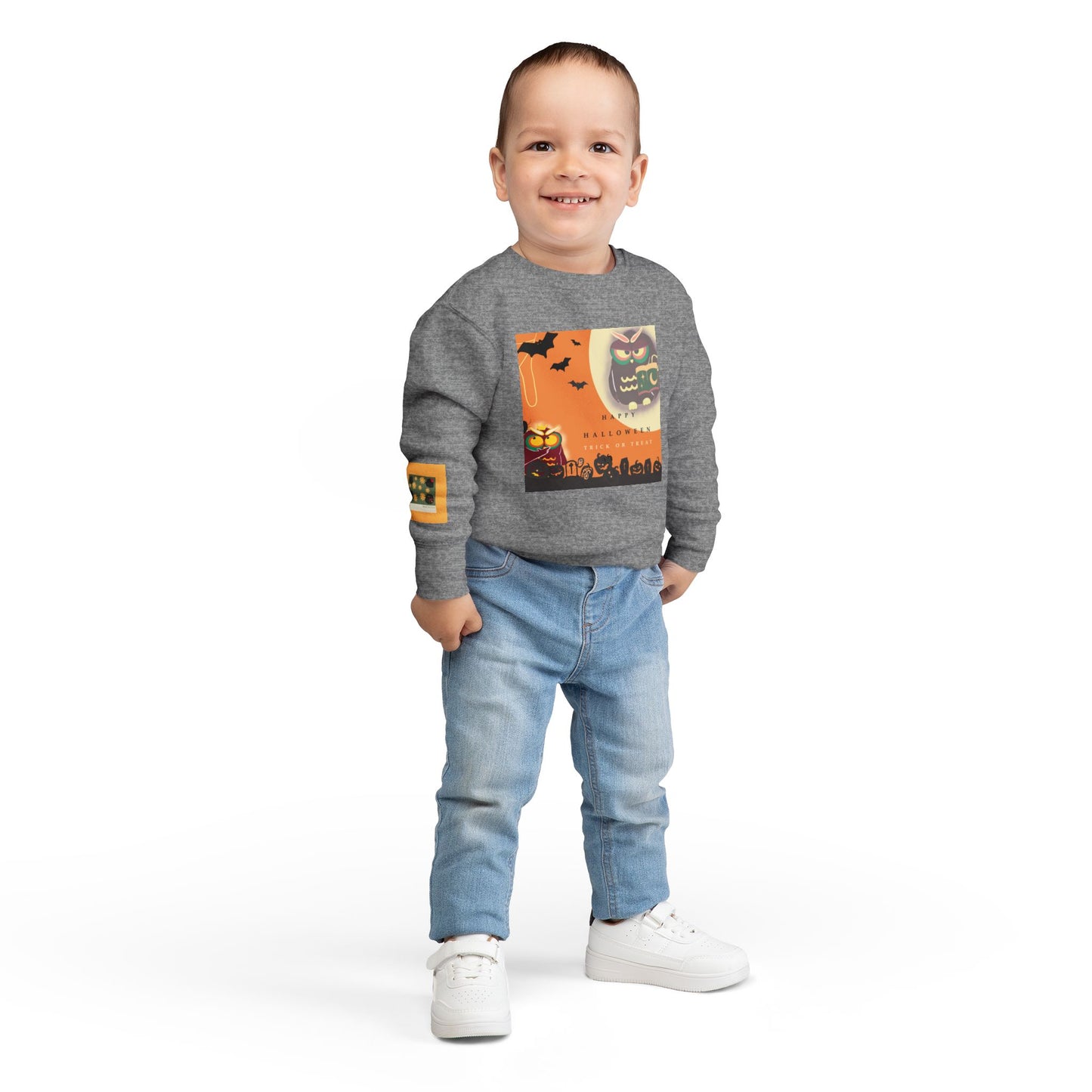 Halloween Toddler Sweatshirt, Cute Kids Sweatshirt, Fall Fashion, October Outfit, Kids Holiday Attire, Spooky Season Apparel