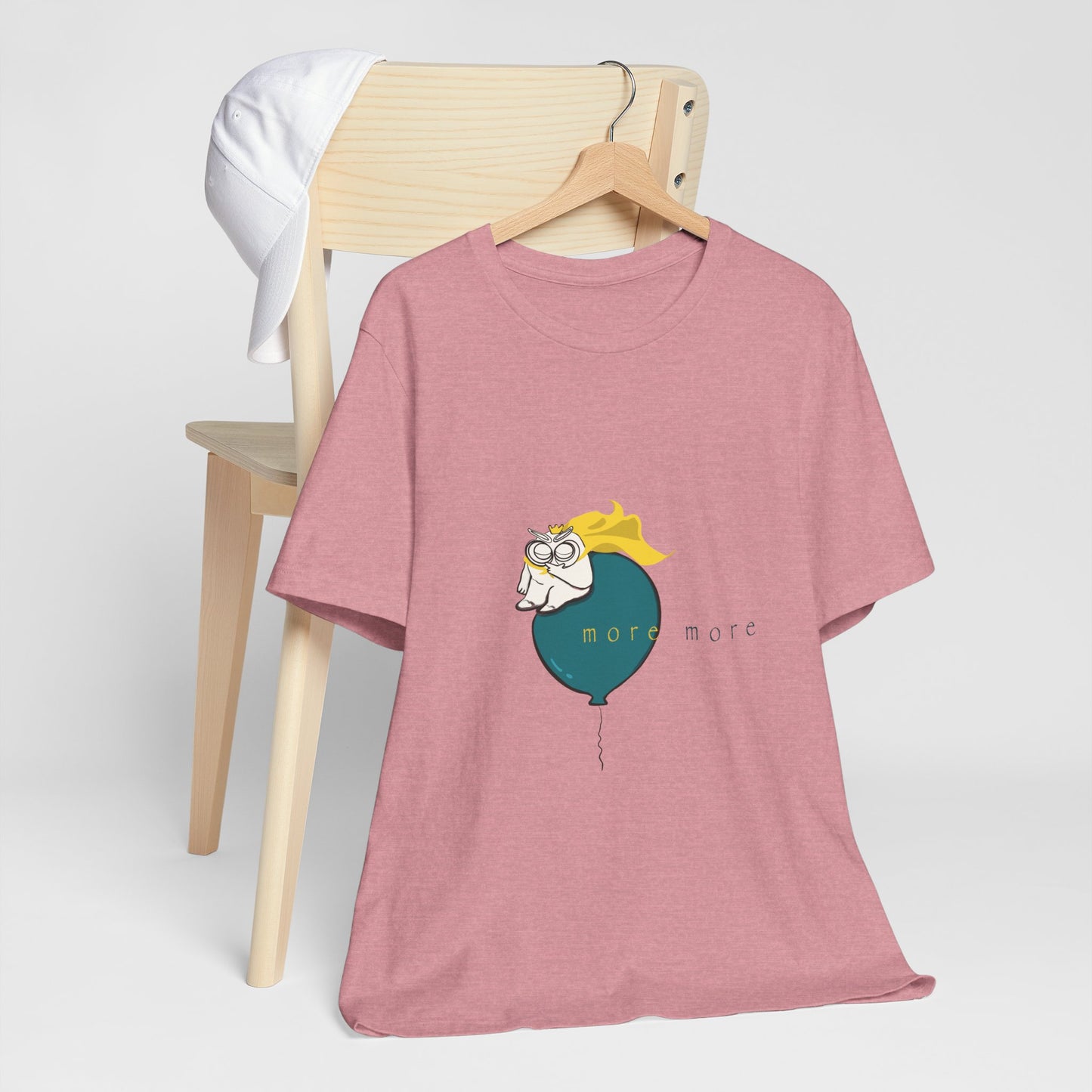 Tomo on Balloon Graphic Tee — "more more"