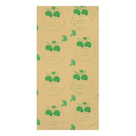 Cute Owl Mink-Cotton Towel for Beach, Pool, Gifts, Summer Fun, Spa Days, Home Decor