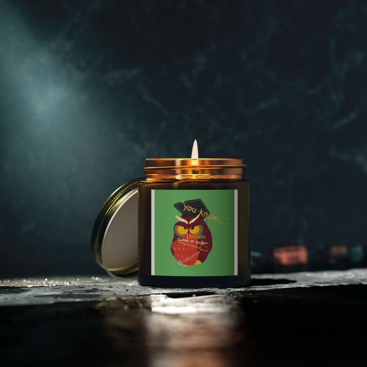 Graduation Scented Candle - Coconut Apricot Wax | Perfect Gift for Graduates