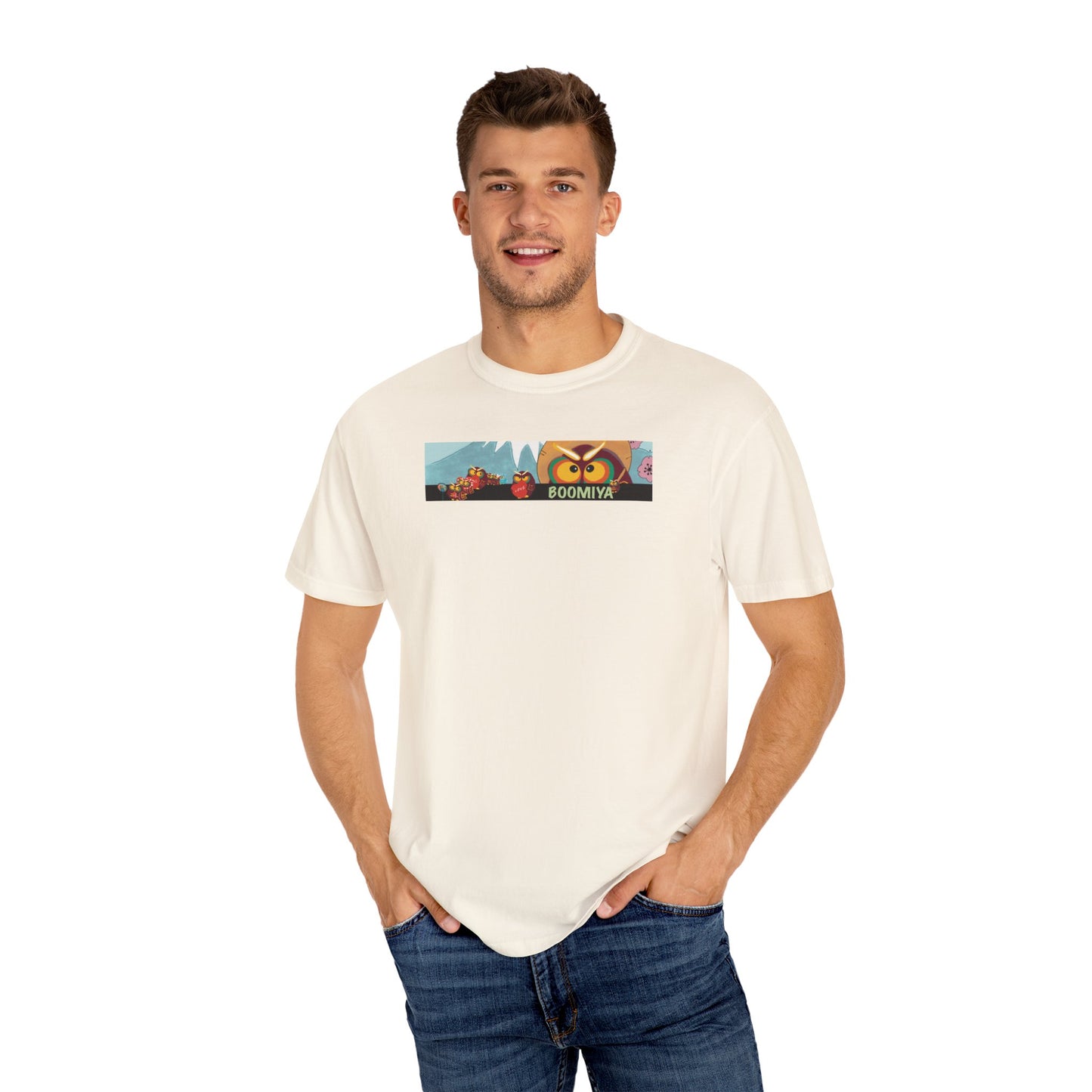 Boomiya Unisex Garment-Dyed T-shirt - Fun & Playful Graphic Tee