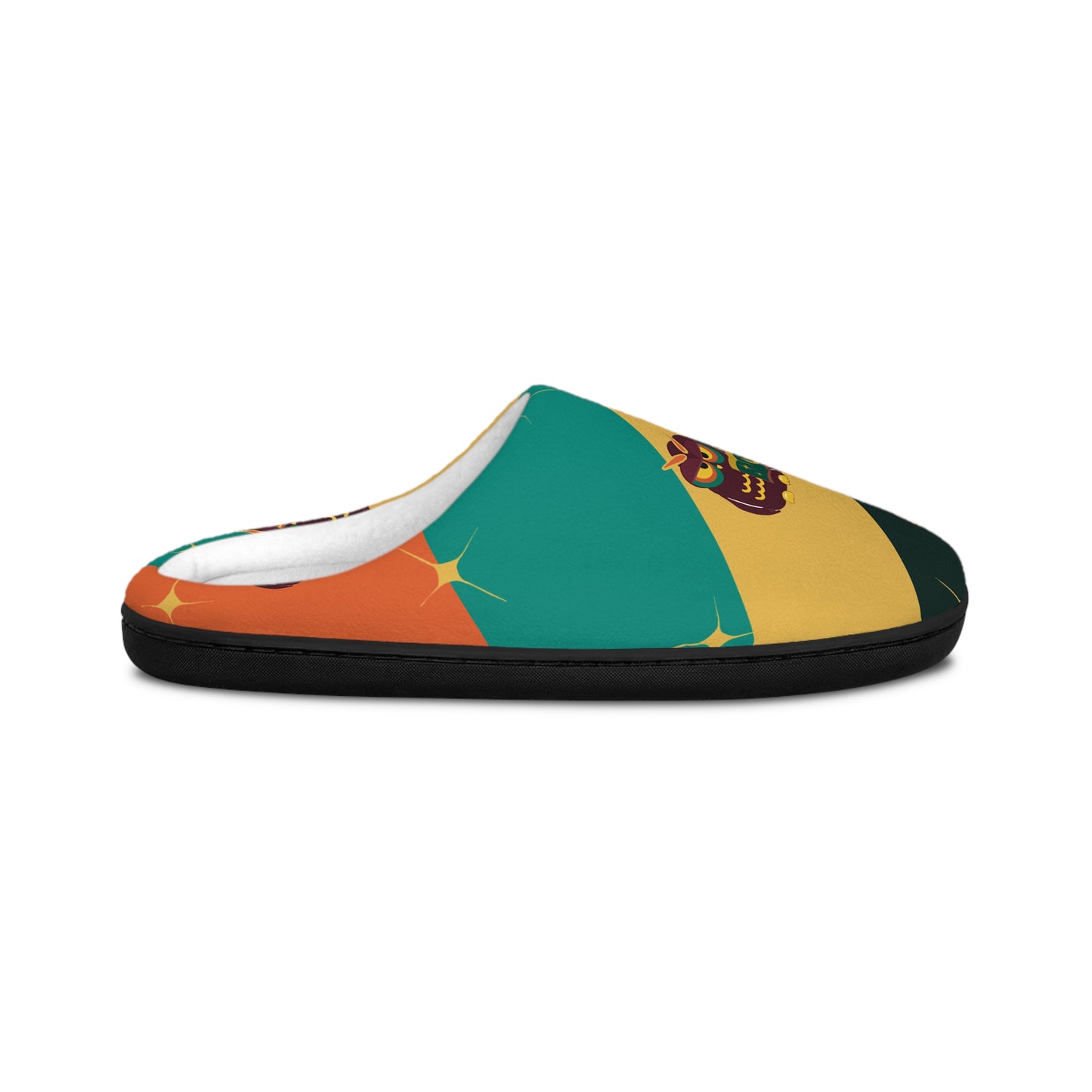 Colorful Patterned Women's Indoor Slippers with Custom Design