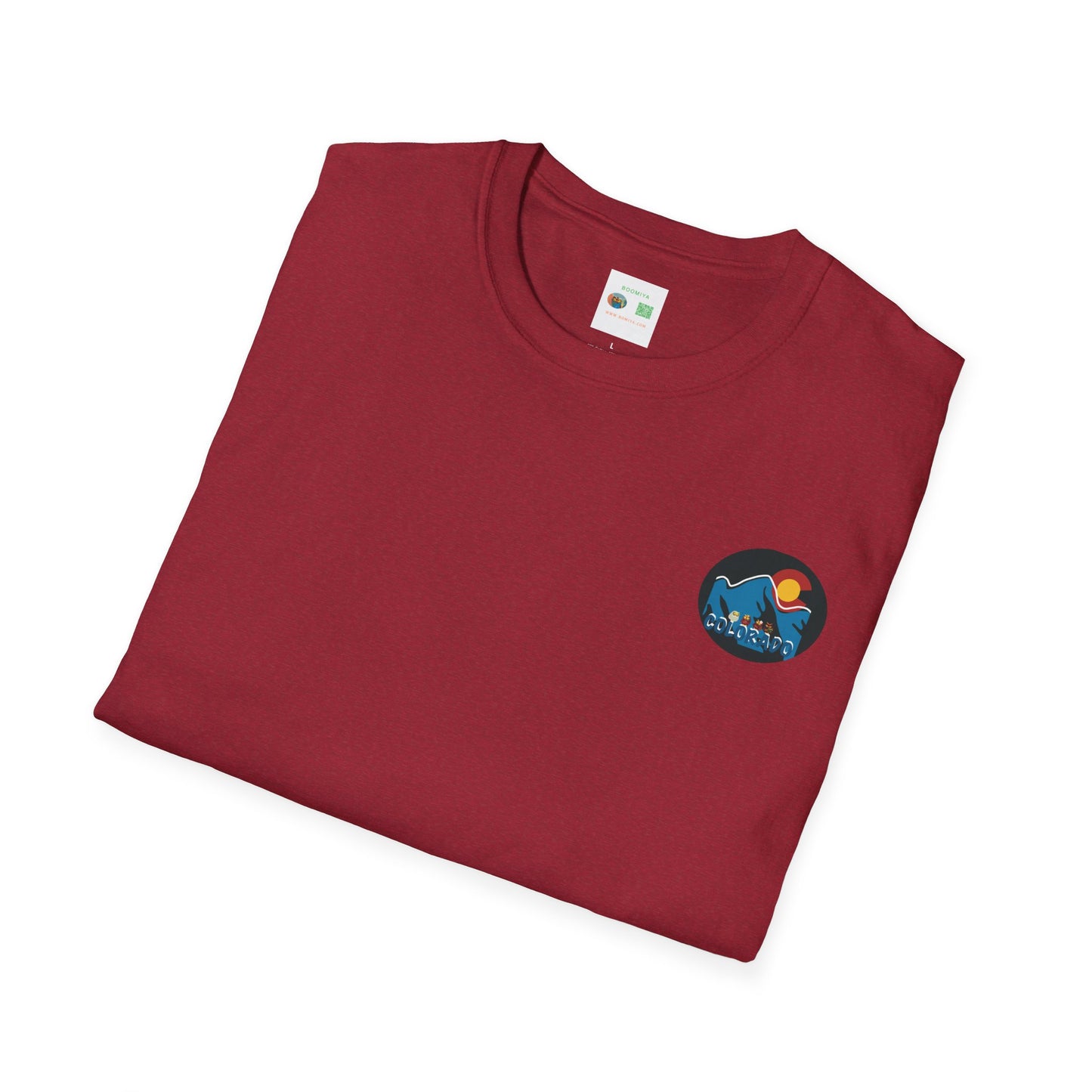 Colorado Mountain Graphic T-Shirt, Unisex Softstyle Tee, Outdoor Adventure Shirt, Vacation Souvenir, Gift for Nature Lovers