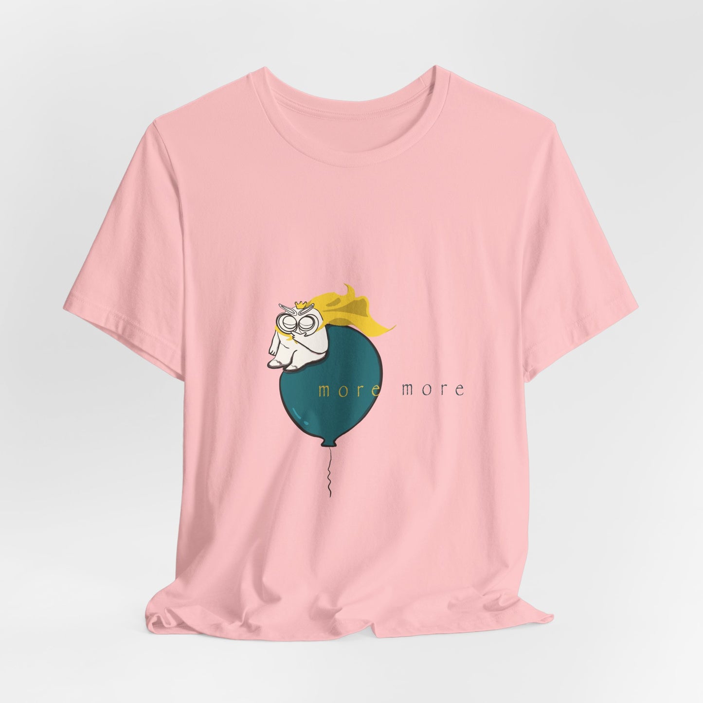 Tomo on Balloon Graphic Tee — "more more"
