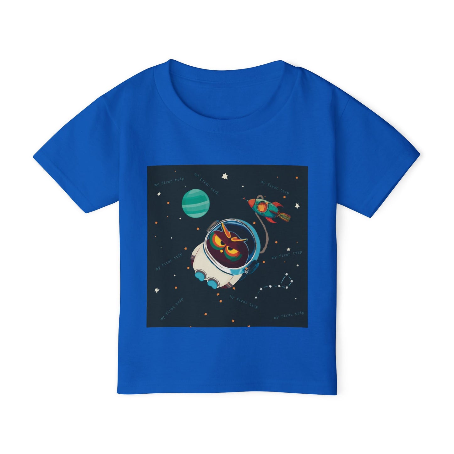 Space-Themed Toddler T-Shirt, Cute Kid's Tee, Galaxy Shirt, Toddler Spaceship Tee, Fun Gift for Birthdays, Playdate Outfit, Astronaut Design