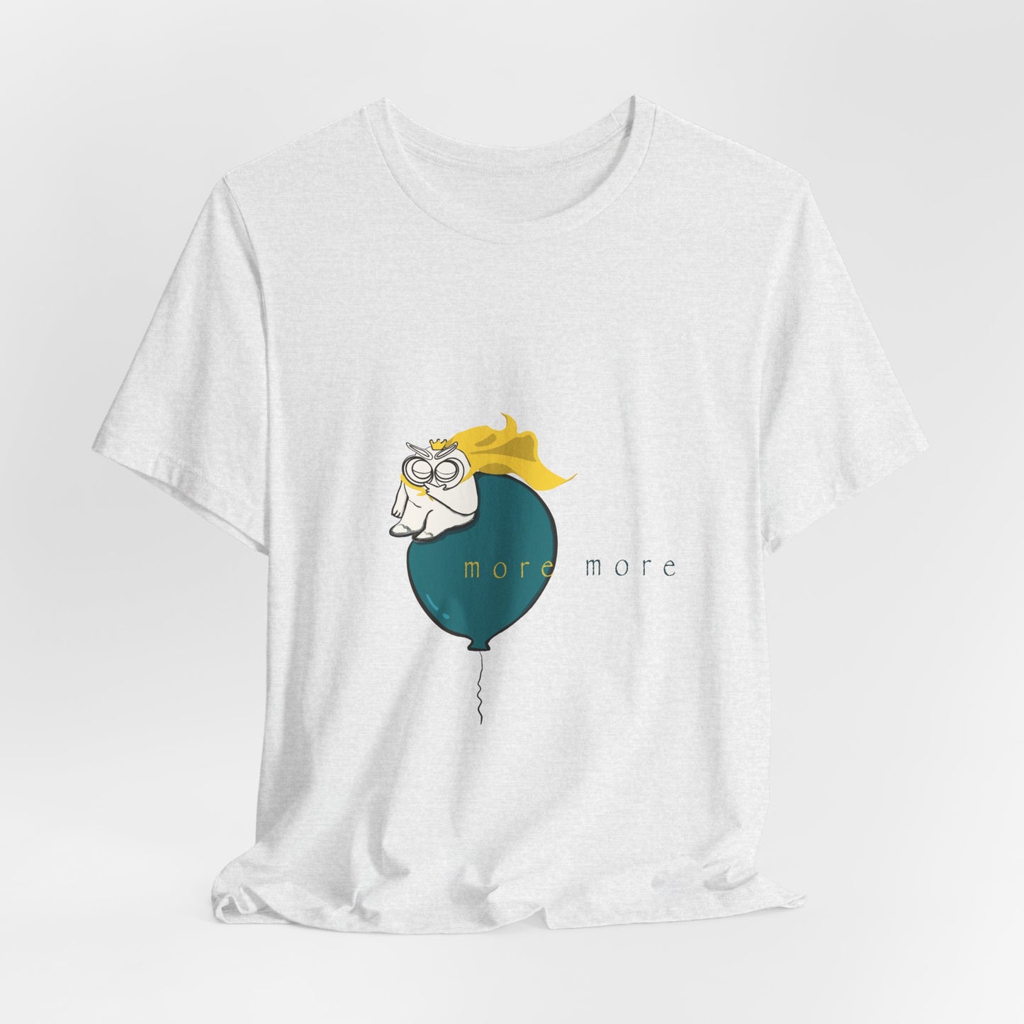 Tomo on Balloon Graphic Tee — "more more"