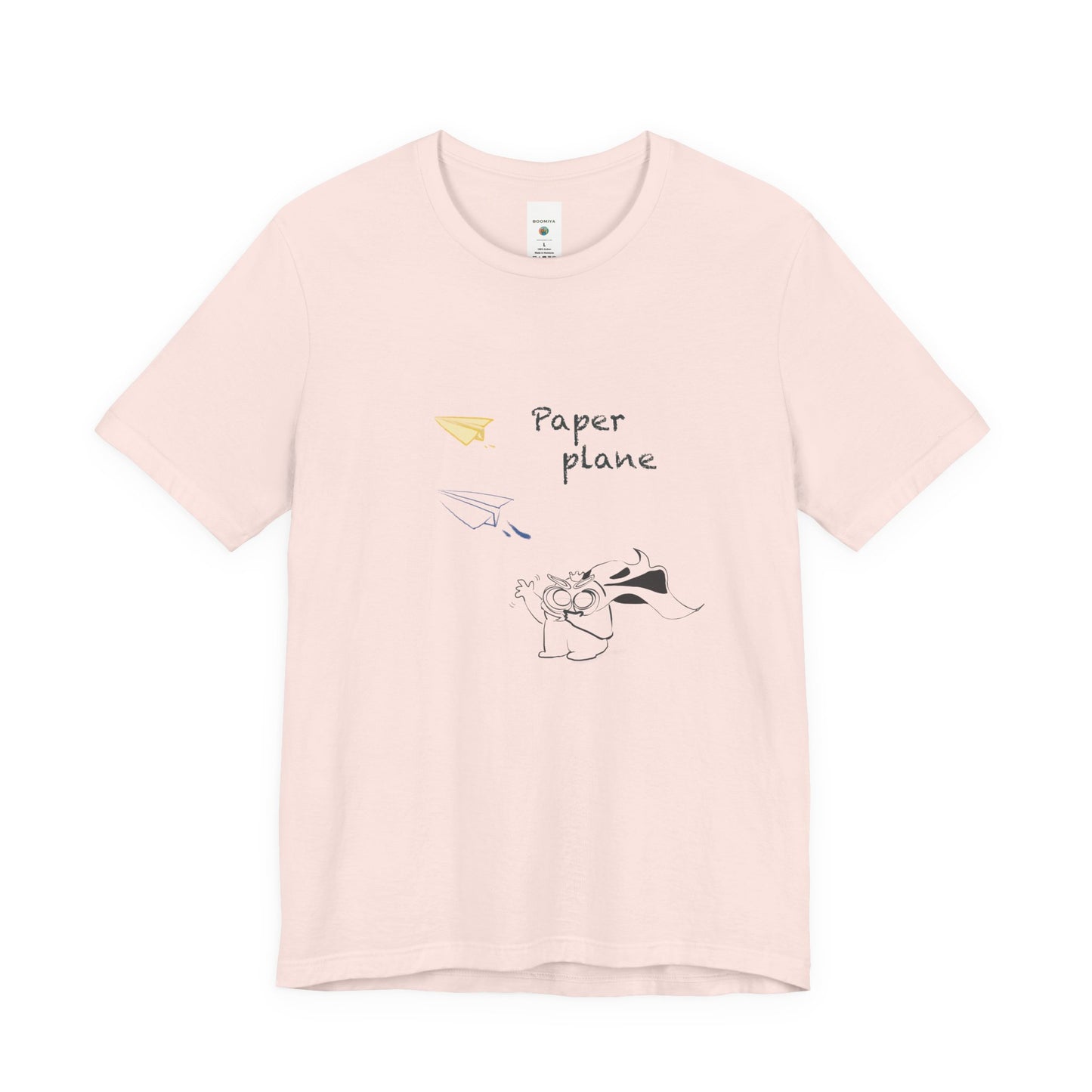 Paper Plane Tomo   T-Shirt —  Minimal Cute Tee|Soft Dream Graphic Shirt