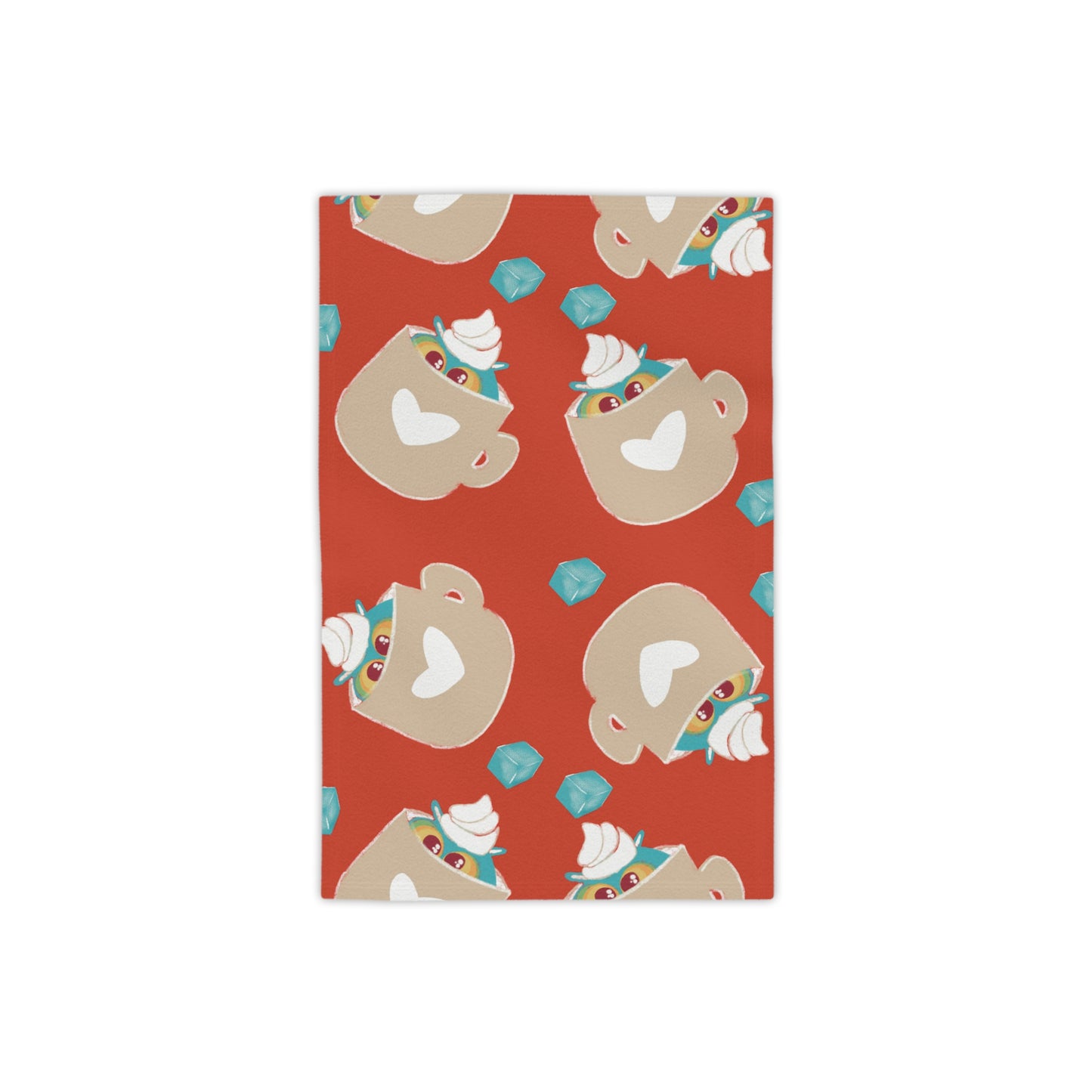 Charming Beach Towels with Cup Design, Fun Towels, Summer Essentials, Pool Days, Gift for Beach Lovers, Unique Beach Decor