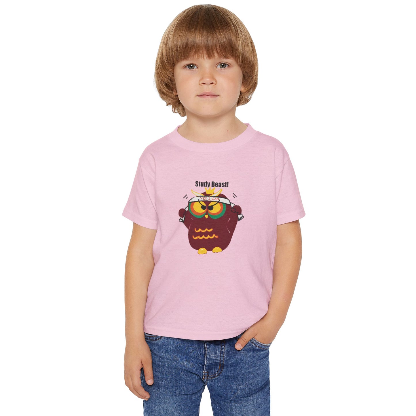 Study Beast Toddler T-Shirt, Cute Kids Gift, Back-to-School Shirt, Owl Graphic Tee, Fun Learning Outfit, Nursery Apparel