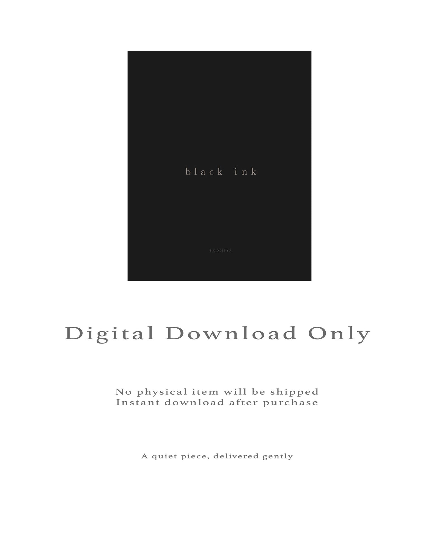 Series 2 | Black Ink