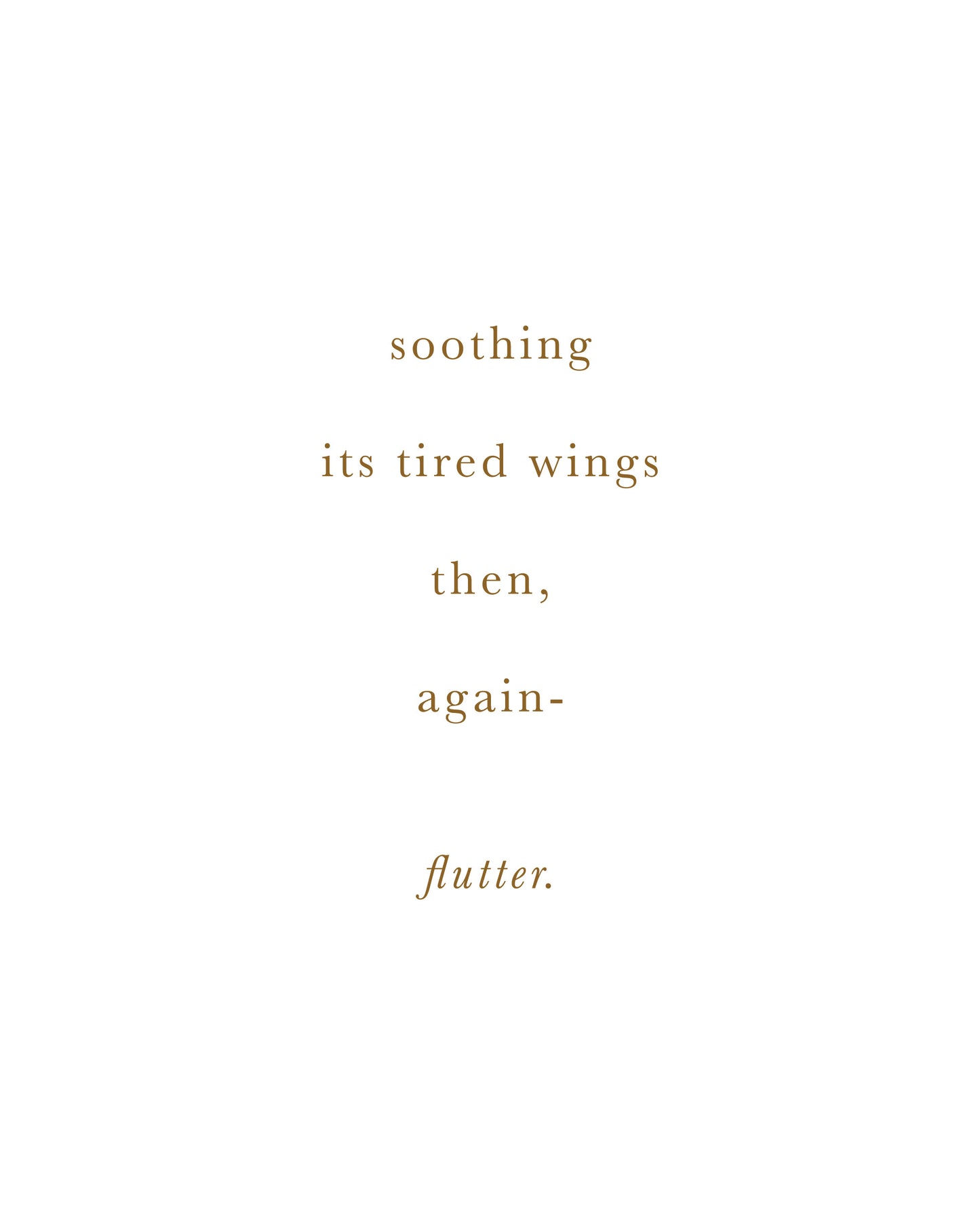 Flutter | Boomiya Minimal Poetry Print