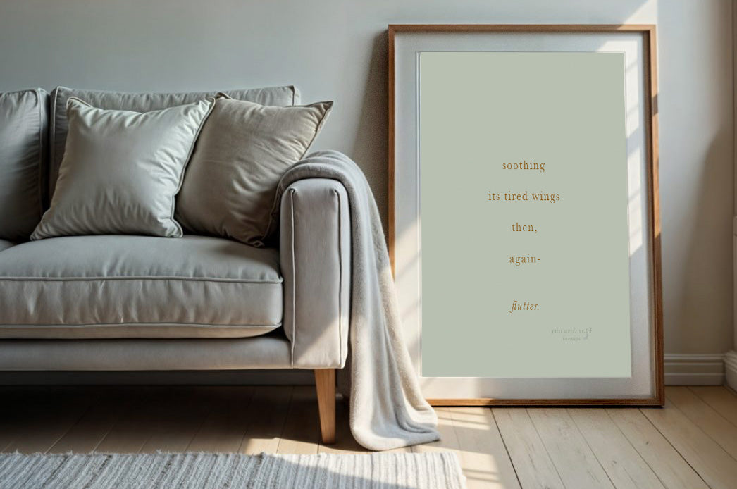 Flutter | Boomiya Minimal Poetry Print