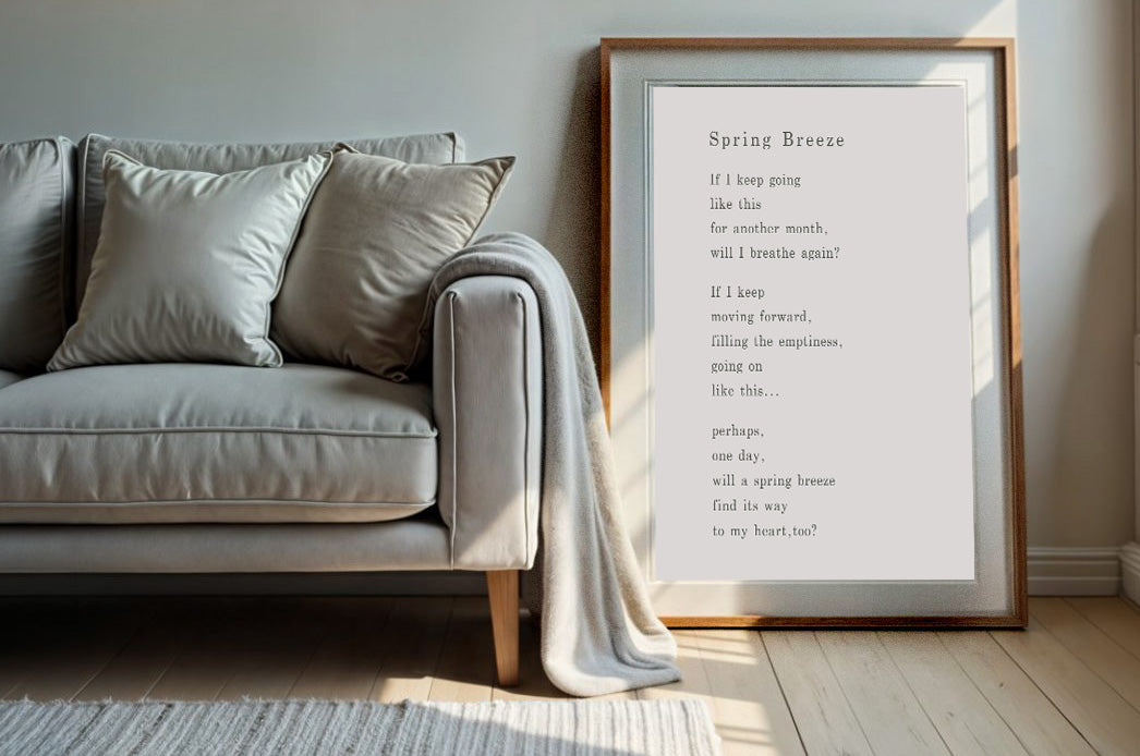 Spring Breeze | Series 4 | Minimal Poetry Poster | Digital Download