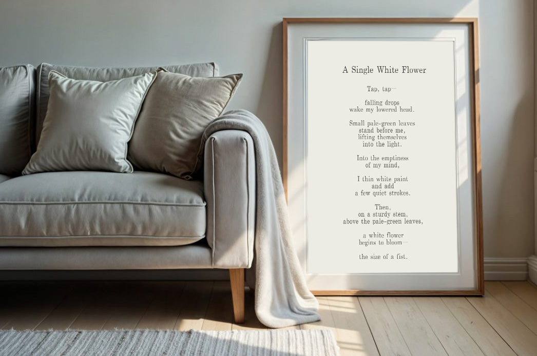 A Slender Path | Series 5 | Minimal Poetry Poster | Digital Download