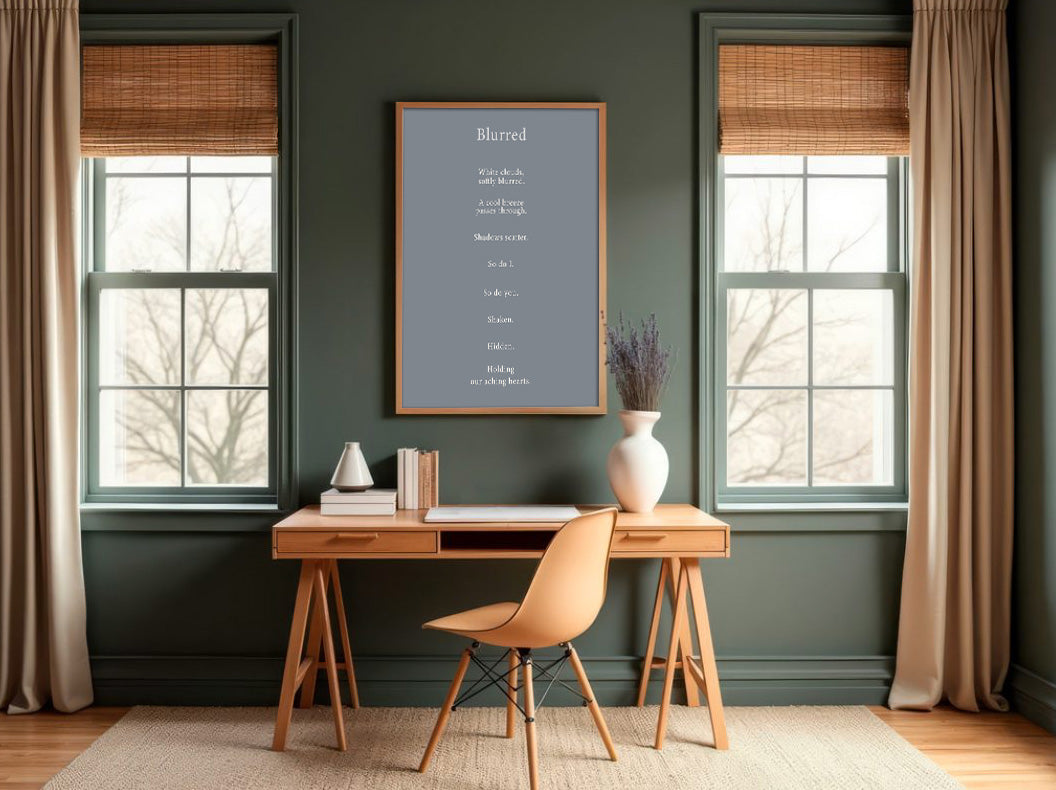 Blurred | Series3 | Minimal Poetry Poster | Digital Download