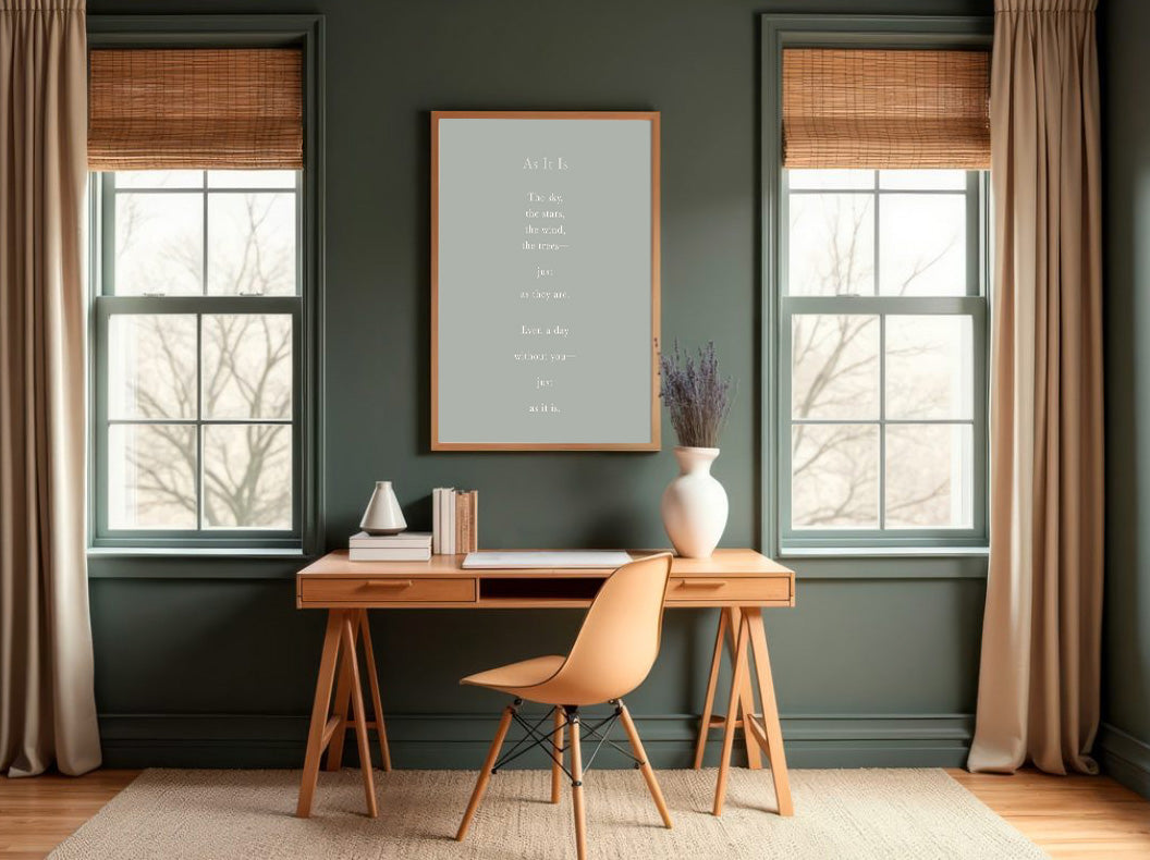 As It Is | Series 4 | Minimal Poetry Poster | Digital Download