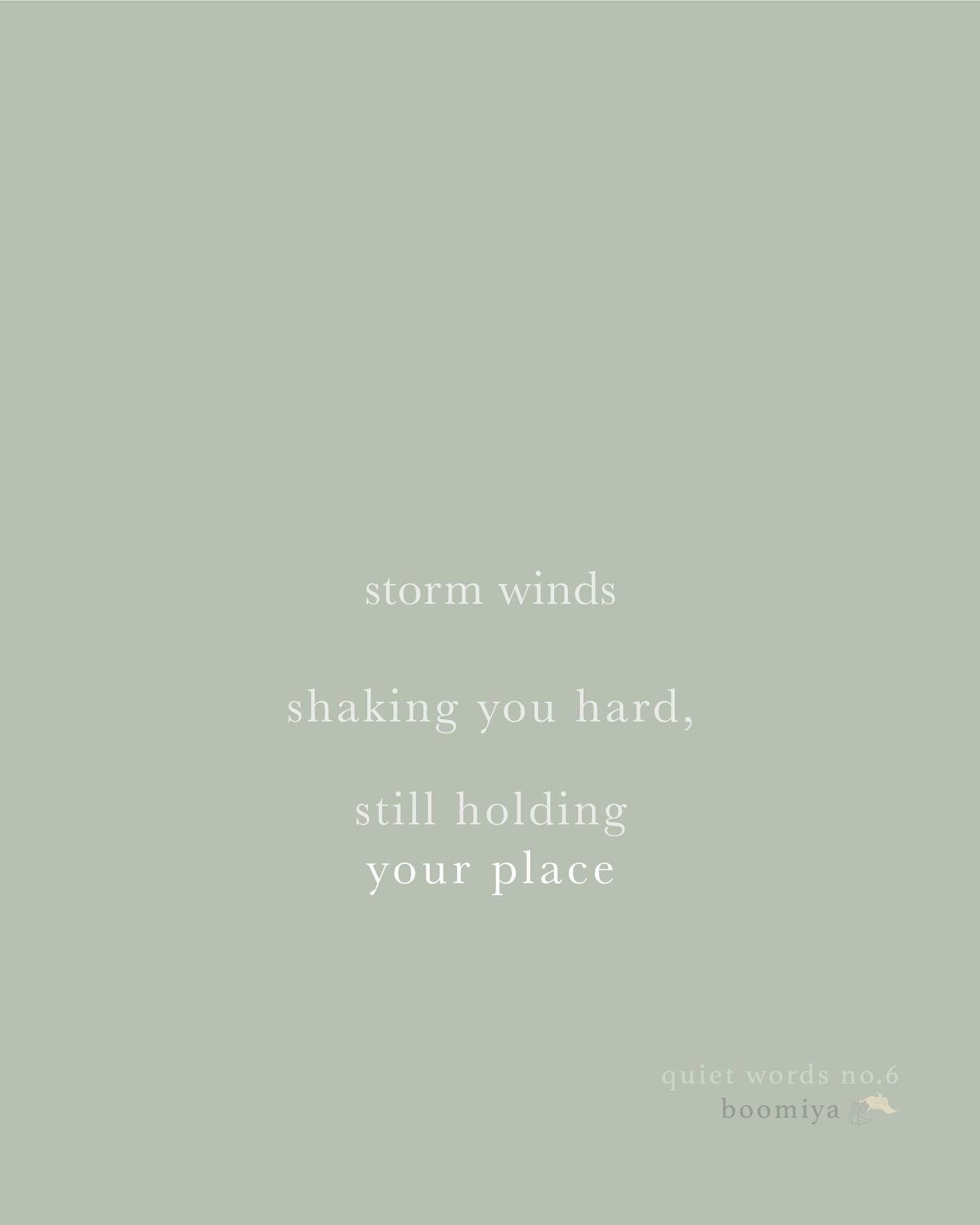 Tree, Tree. | Boomiya Minimal Poetry Print
