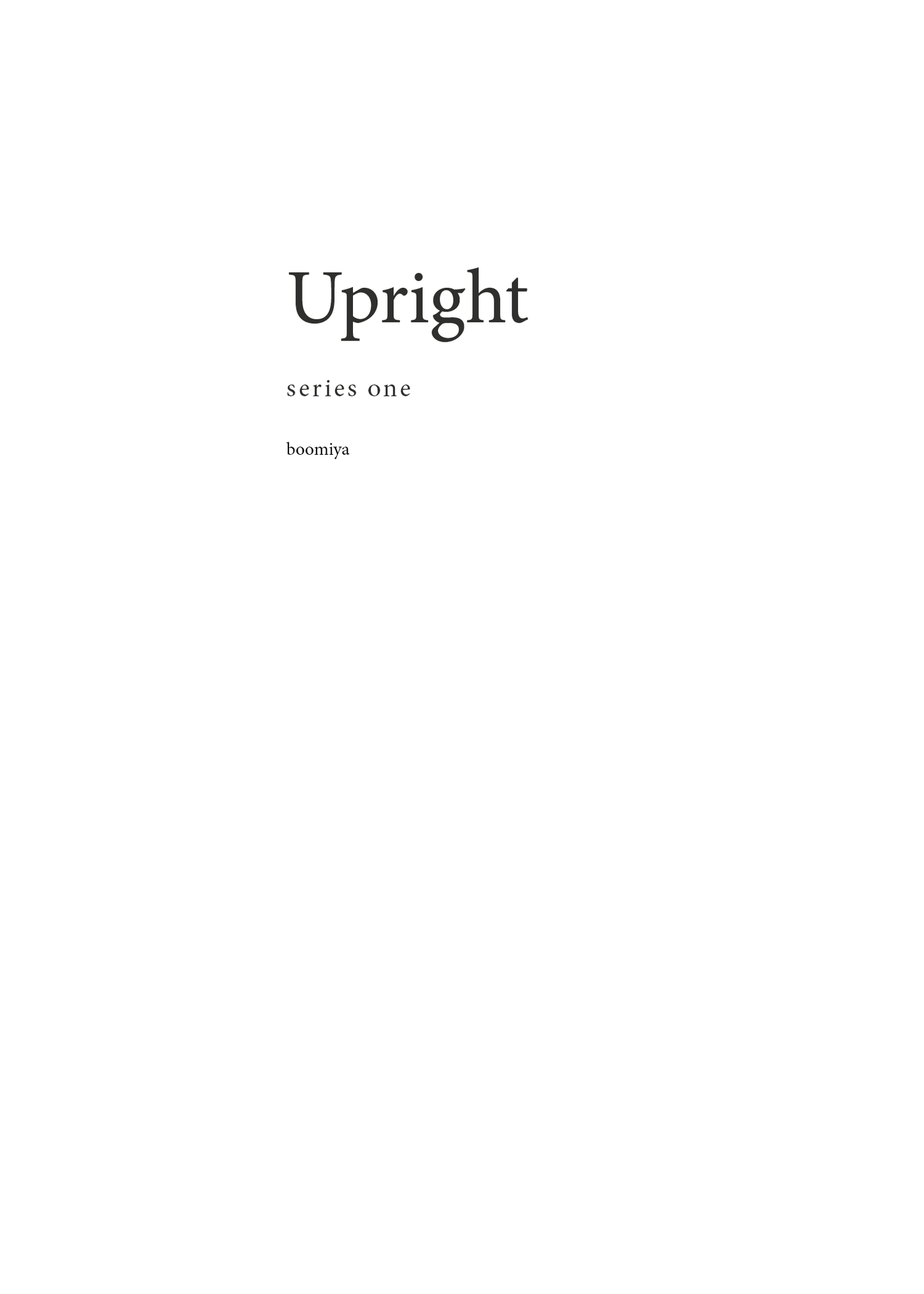 Upright- Japanese Edition