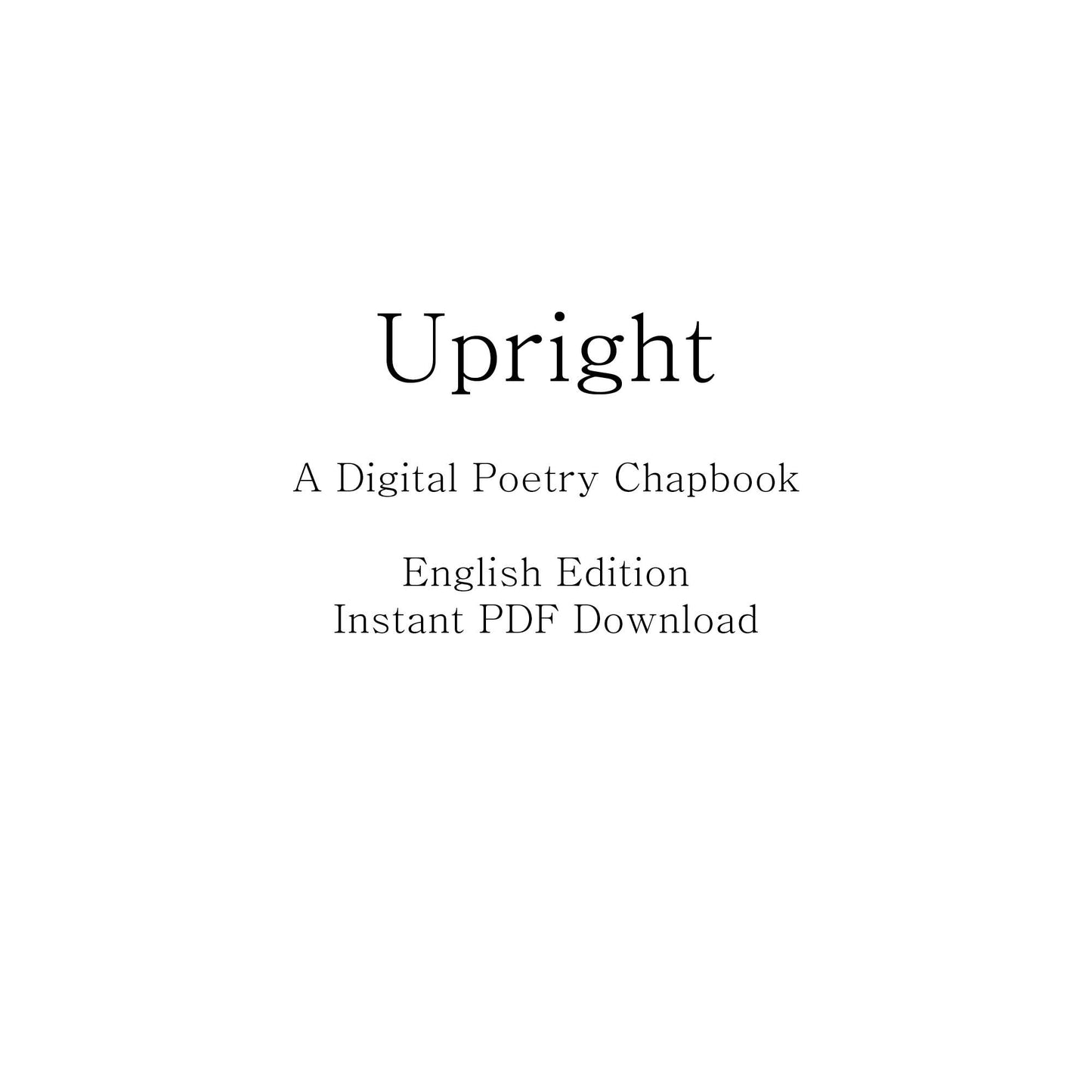 Series 1 |Upright(English Edition)