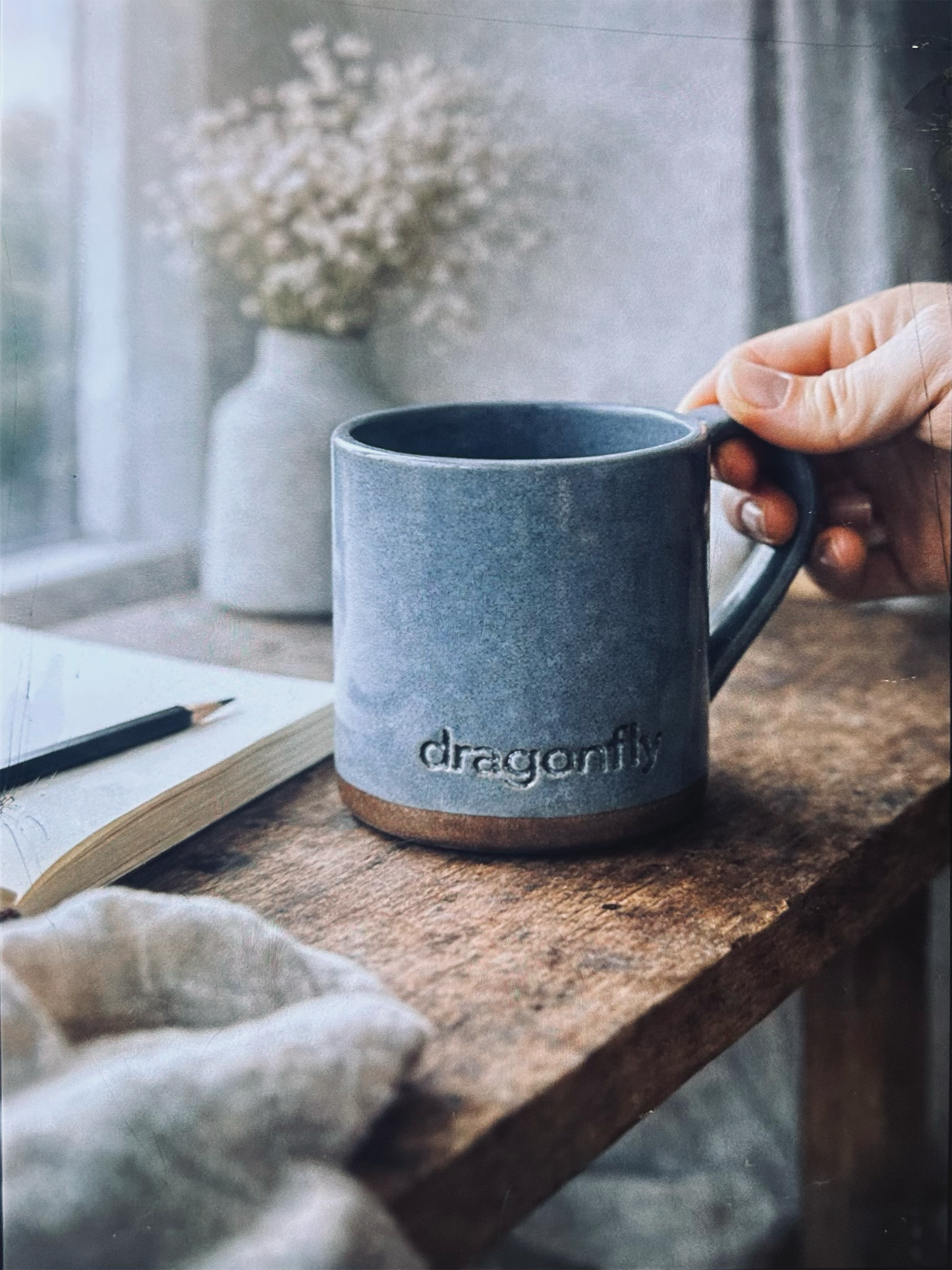 Dragonfly Mug- Handmade Ceramic Mug
